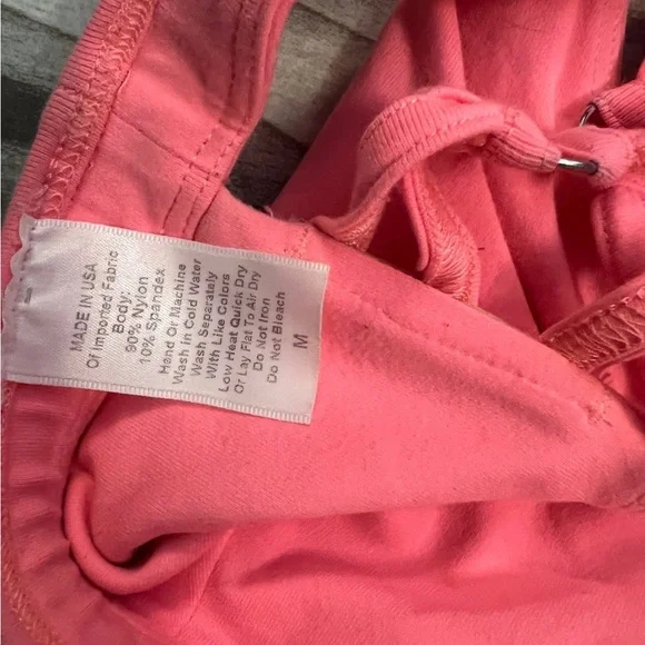 Bombshell sportswear tickle my back braid coral peach Sports Bra medium m - Picture 8 of 8
